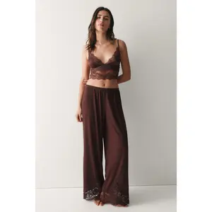 H&M Lace-trimmed pyjama bottoms
