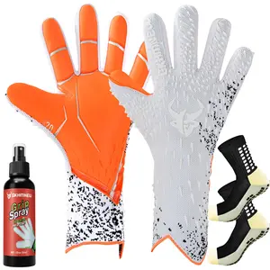 Soccer Goalie Goalkeeper Gloves Set for Boys Kids Children Youth Adult Professional Goalkeeping Glove with Strong Grip