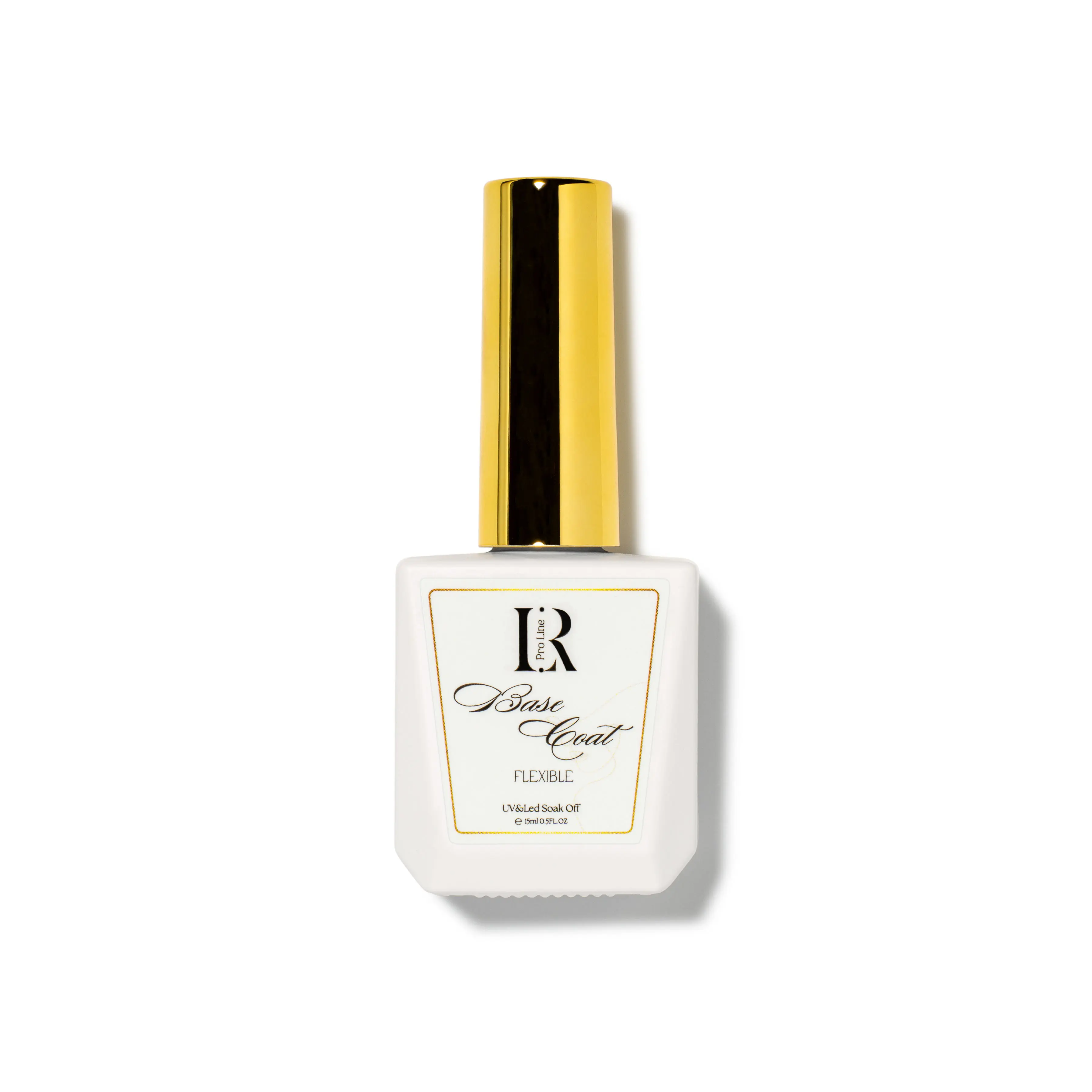 LR PRO LINE 15ml Flexible Base Coat Bottle - Long-Lasting, Chip-Resistant Soak-Off Gel for UV/LED Cure, Professional Luxury Nail Care & Gel Nails at Home