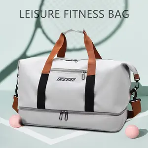 Large-Capacity Waterproof Travel Bag, Weekend Travel Bag, Dry-Wet Separation Fitness Bag, Expandable Capacity Travel Bag, Handbag Suitable for Business Trips, Fitness and Travel, Black Friday