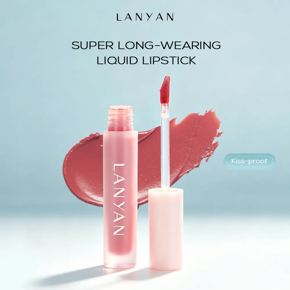 LANYAN Super Stay Matte Ink Lipstick - Flawless Smooth Airbrushed Finish Makeup, Soft Velvet Matte & Cheek Stain, Long-Lasting Comfort, Instantly Setting Formula lip gloss lip stain