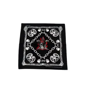 22 inch bandanas 100% cotton skull design flame 22 inch bandanas 100% cotton skull design flame