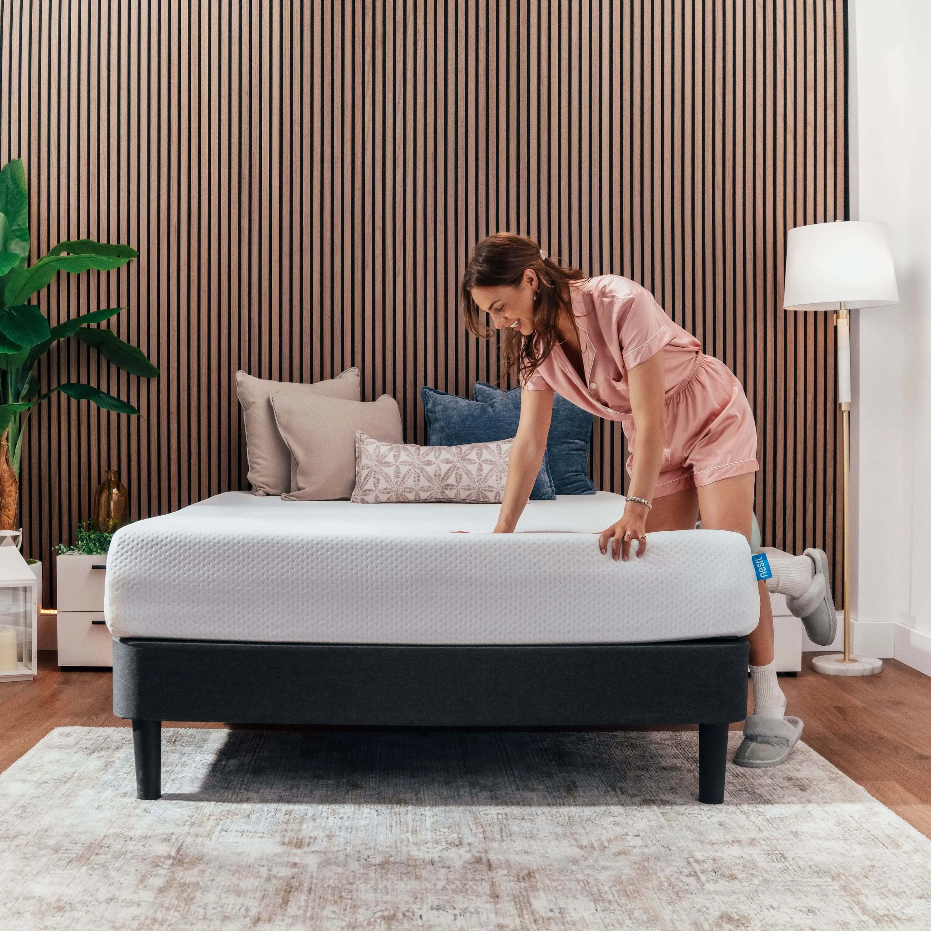 NESTL Green Tea and Graphite Infused Memory Foam Mattress - Restful Sleep Mattress, Cooling Bed in a Box, Pressure Relief, CertiPUR-US Certified, Restorative Sleep Support, Restful Sleep Mattresses