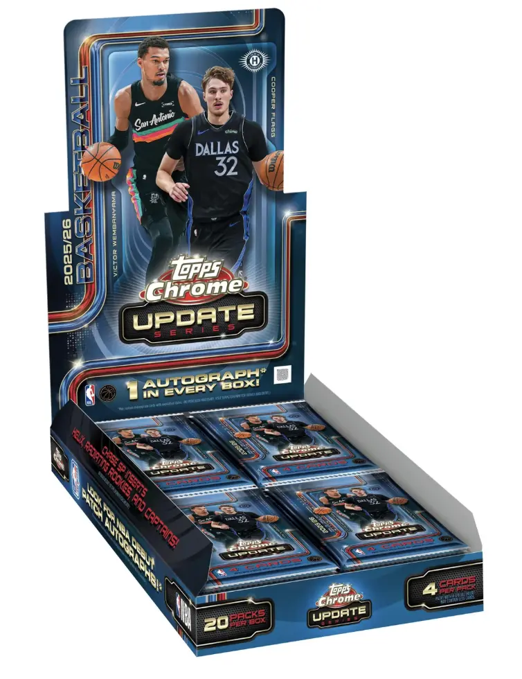 2025-26 Topps Chrome Update NBA Hobby Box