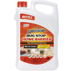 Spectracide Bug Stop Home Barrier Spray, Kills Ants, Roaches and Spiders On Contact, Indoor and Outdoor Insect Control, 1.33 Gallon
