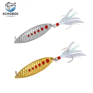 EchoBox 2 Pack Spoons with Rooster Tails Fishing Lure | Darting Flutter Action for Bass, Trout & Pike – Freshwater Predator Magnet!