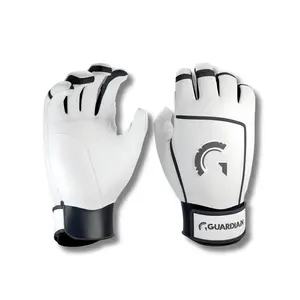 Guardian Pompey Classic Batting Gloves – Adult & Youth Sizes, Multiple Colors, Sheepskin Leather Palm, Flexible Lycra Back, Adjustable Neoprene Wrist Strap, Baseball & Softball