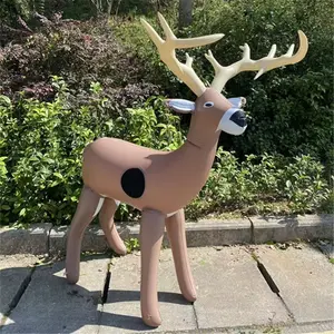 PVC Inflatable Deer Archery Target Toy, Outdoor Practice Shooting Model, Airgun Training Target, Inflatable Deer Target, Archery Practice Tool