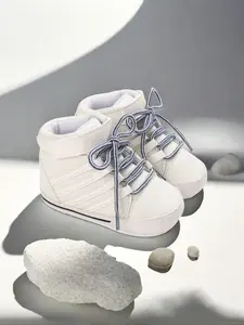 Newborn Baby's Side Stripe Sneaker, Casual Comfortable Breathable Soft Sole Sports Shoes, Newborn Baby's First Walking Shoes, Soft Soled Shoes, Infant