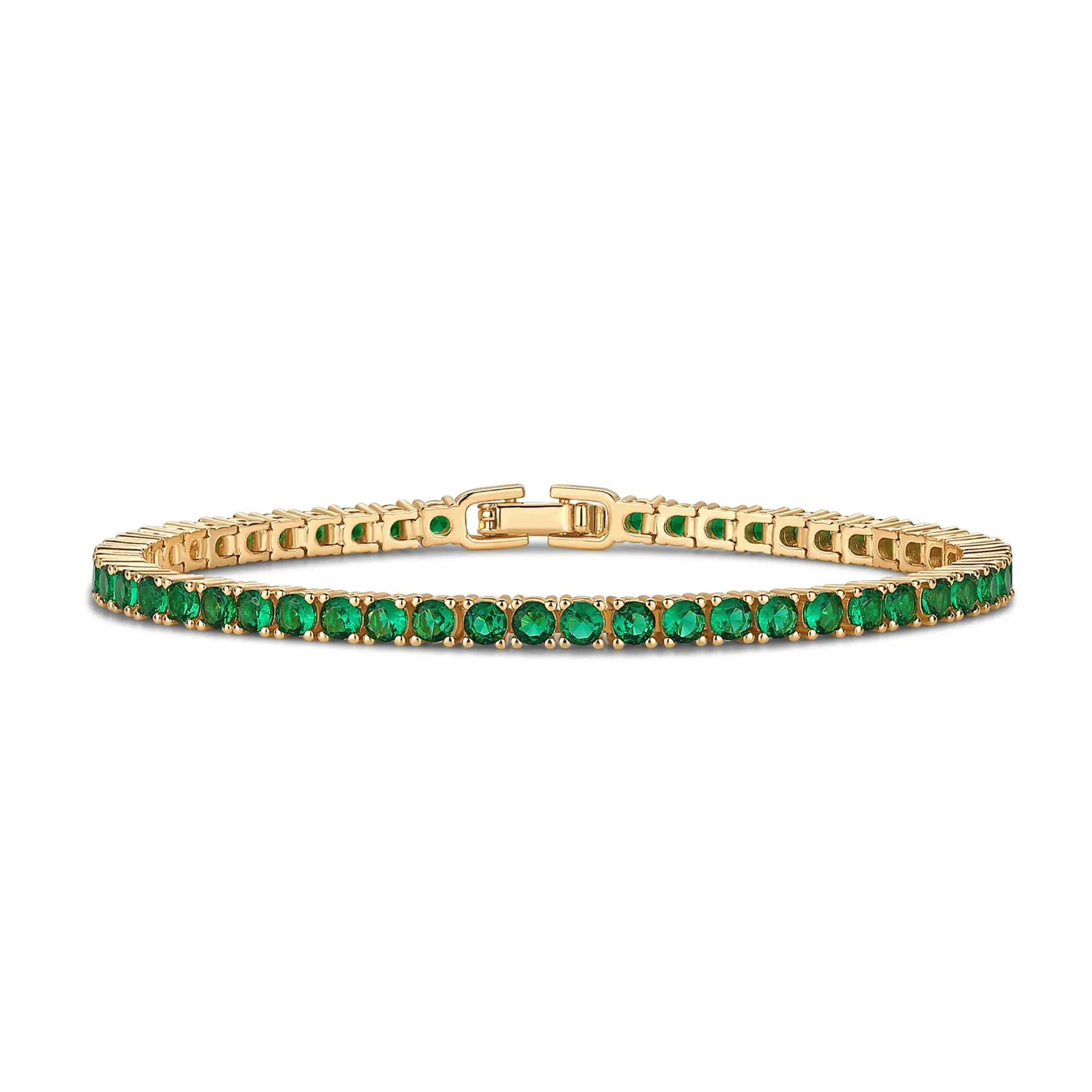 14K Gold Plated Colorful Tennis Bracelets for Women - Trendy Tennis Bracelet with Colored Cubic Zirconia - Hypoallergenic Jewelry Gifts