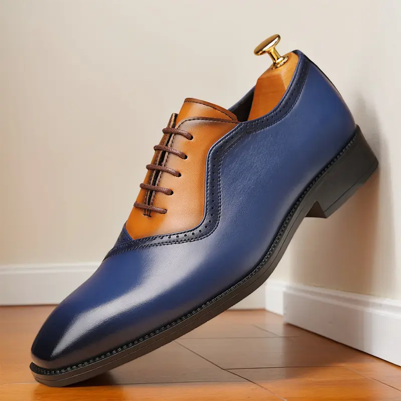 Men's large-size casual leather shoes, formal shoes for wedding business party banquet office 68625
