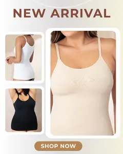 Seamless Tank Top for Women – Slim Fit Camisole with Tummy Control, Soft Ribbed Stretch Fabric for Shaping and Daily Layering, Sizes from S to XXXXL for Curvy or Plus Size Body Types Spandex Womenswear tank tops tube tops Everyday Sleeveless tank tops