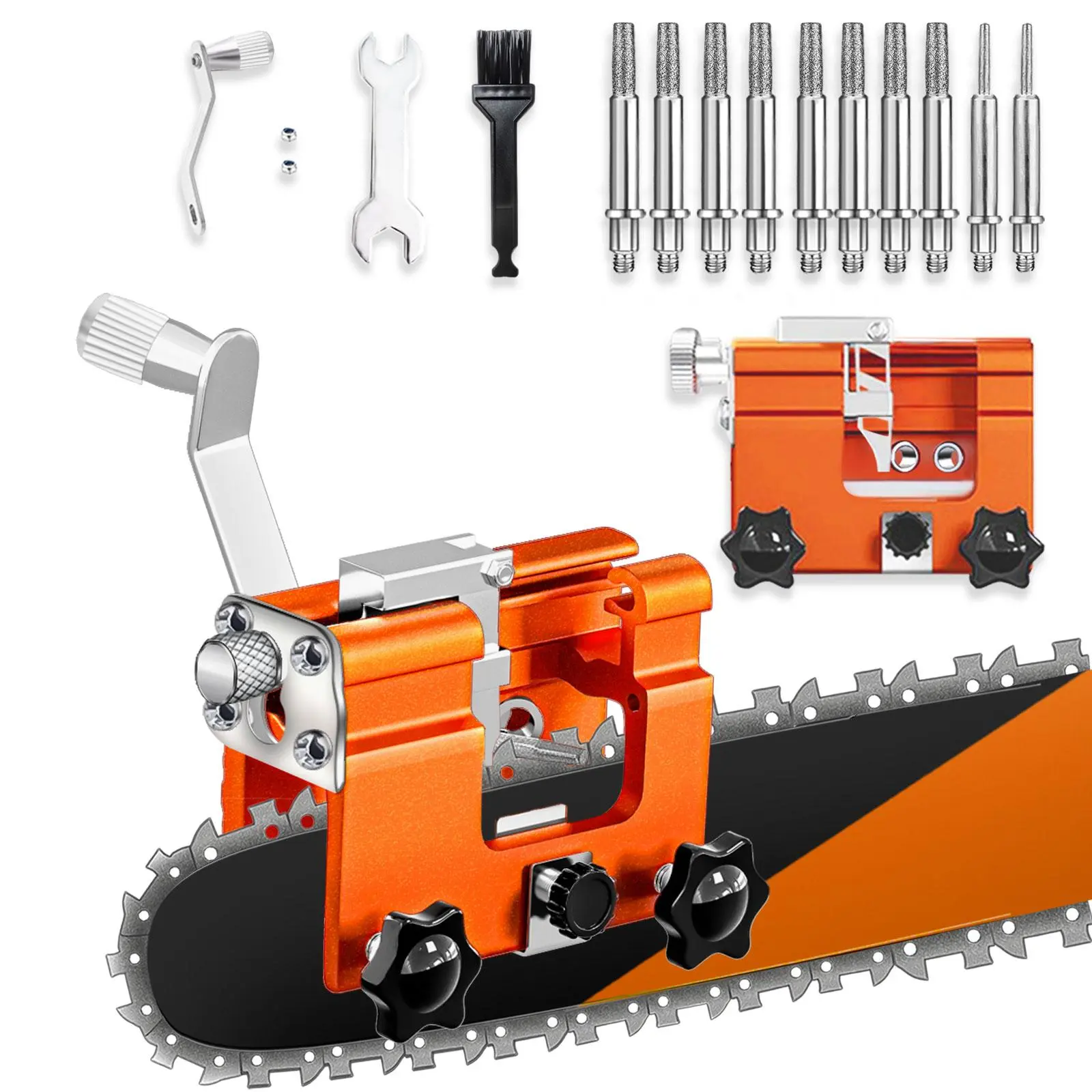 Portable Chainsaw Sharpener, Professional Chainsaw Sharpening Tool, Power Tool Accessories for Garden Portable Chainsaw Sharpener, Professional Chainsaw Sharpening Tool, Power Tool Accessories for Garden