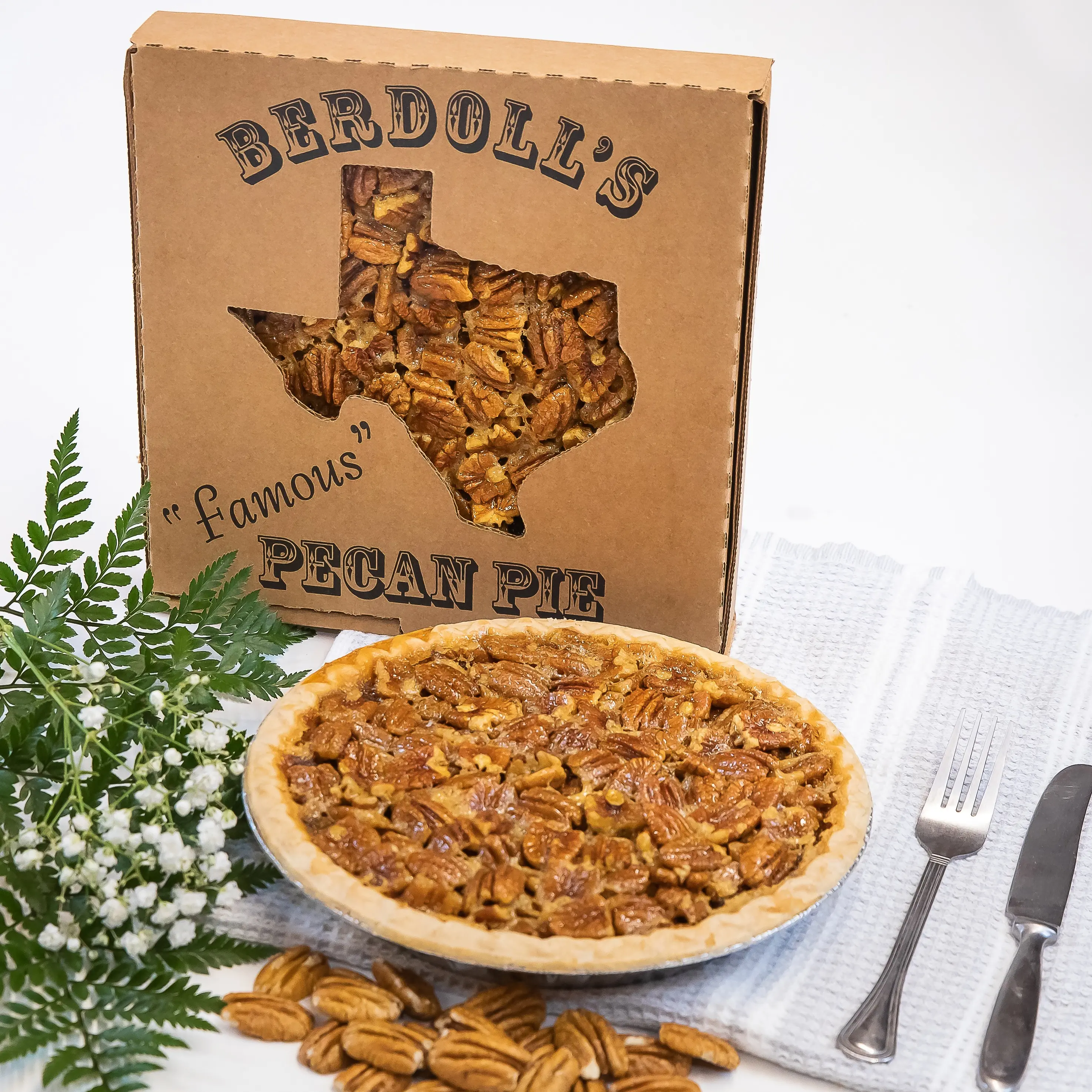 Berdoll's Texas Pecan Pie, 9-inch Deep Dish Pie