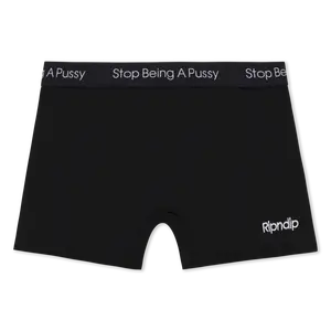 Stop Being A Pussy Boxers (Black)