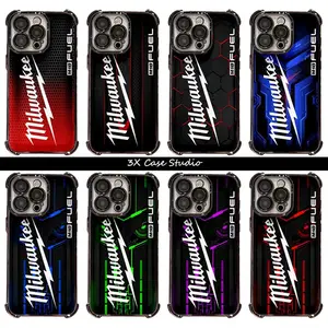 M-Milwaukees M Fuel Game Competition Black And Red Style Pattern  Phone Case For iPhone 17 16 15 14 13 12 Pro Max Plus Anti Fall Birthday And Holiday Gifts Case Cover