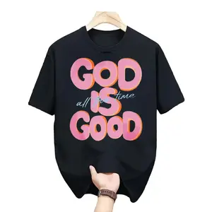 Casual Streetwear Style, Men's T-Shirt, God Is Good All The Time Graphic Print, Summer Daily Wear, Gift For Christian Friends Or Family
