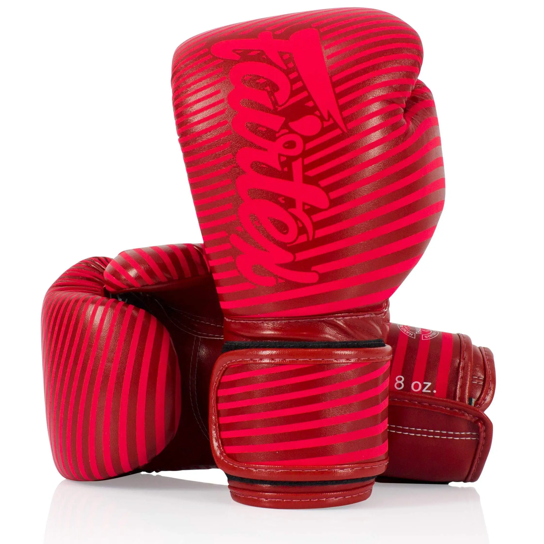 Fairtex BGV14R Minimalist Art Microfiber Muay Thai Boxing Gloves, Handmade Training Boxing Equipment and Protective Gear for Competition