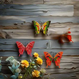Handmade Metal Butterfly Wall Hanging, Simulation Butterfly Wall Decor for Indoor