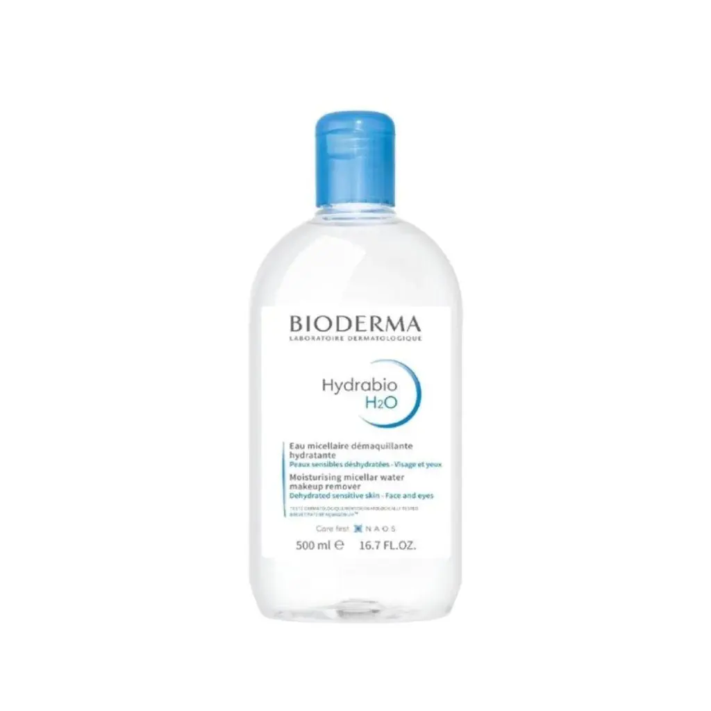 Bioderma Hydrabio H2O French Micellar Water - 500ml Lightweight Hydrating Facial Cleanser, Gentle Makeup Remover for Dehydrated Skin with Refreshing Fragranced Hydration Boost