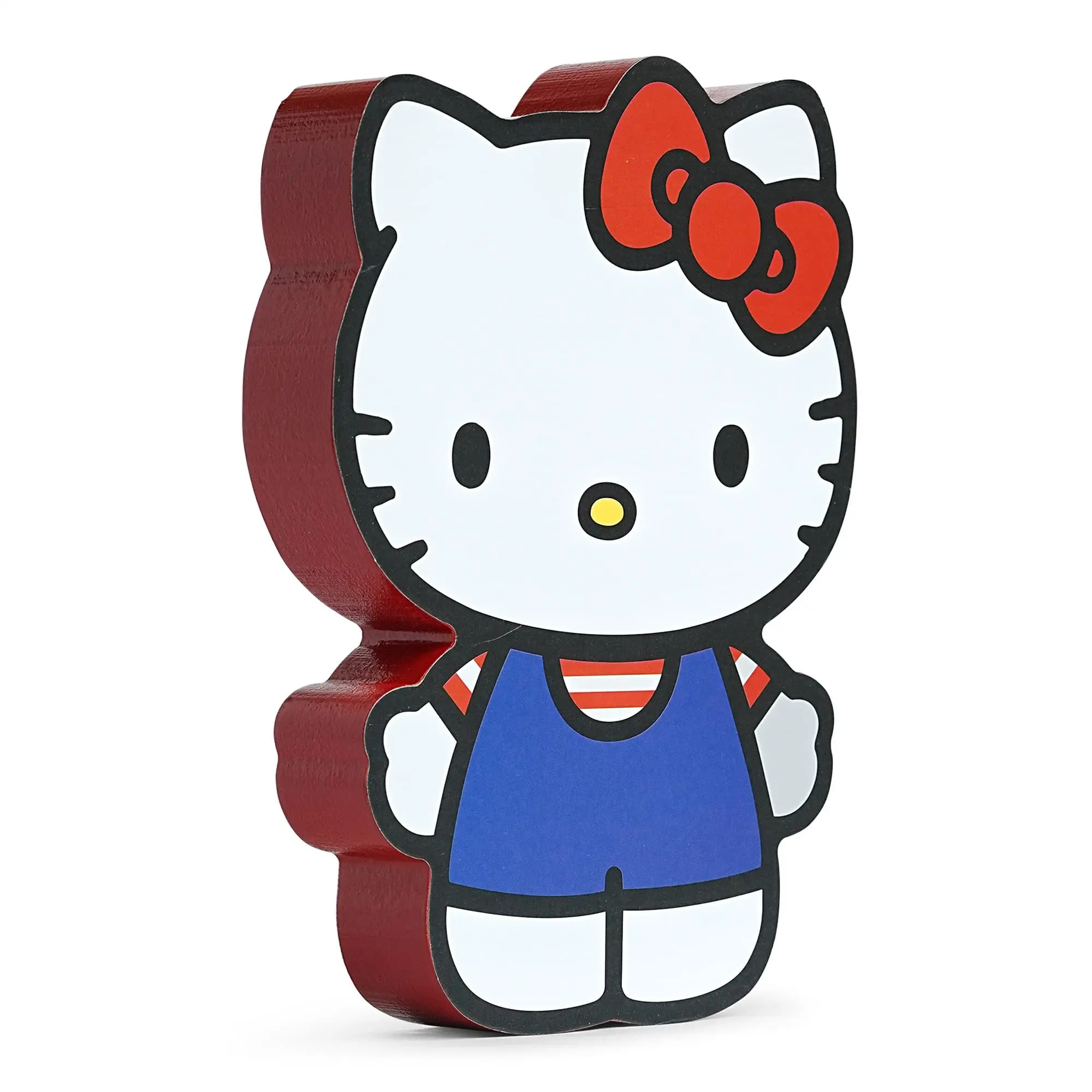 Sanrio Hello Kitty Classic Die-Cut Wooden Wall Art Sign - 8x6 Inches, Home Decor for Dorm Room Decoration, Dorm Room Decor