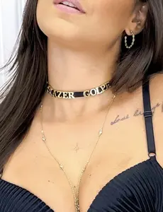 GARGANTILHA ou CHOKER PERSONALIZAVEL