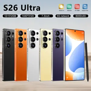 2026 S26 Ultra Unlocked 5G Smartphone - 12GB+512GB, Android 15, 8000mAh Battery, Built-in Pen, Complete Gift Set for Men/Women