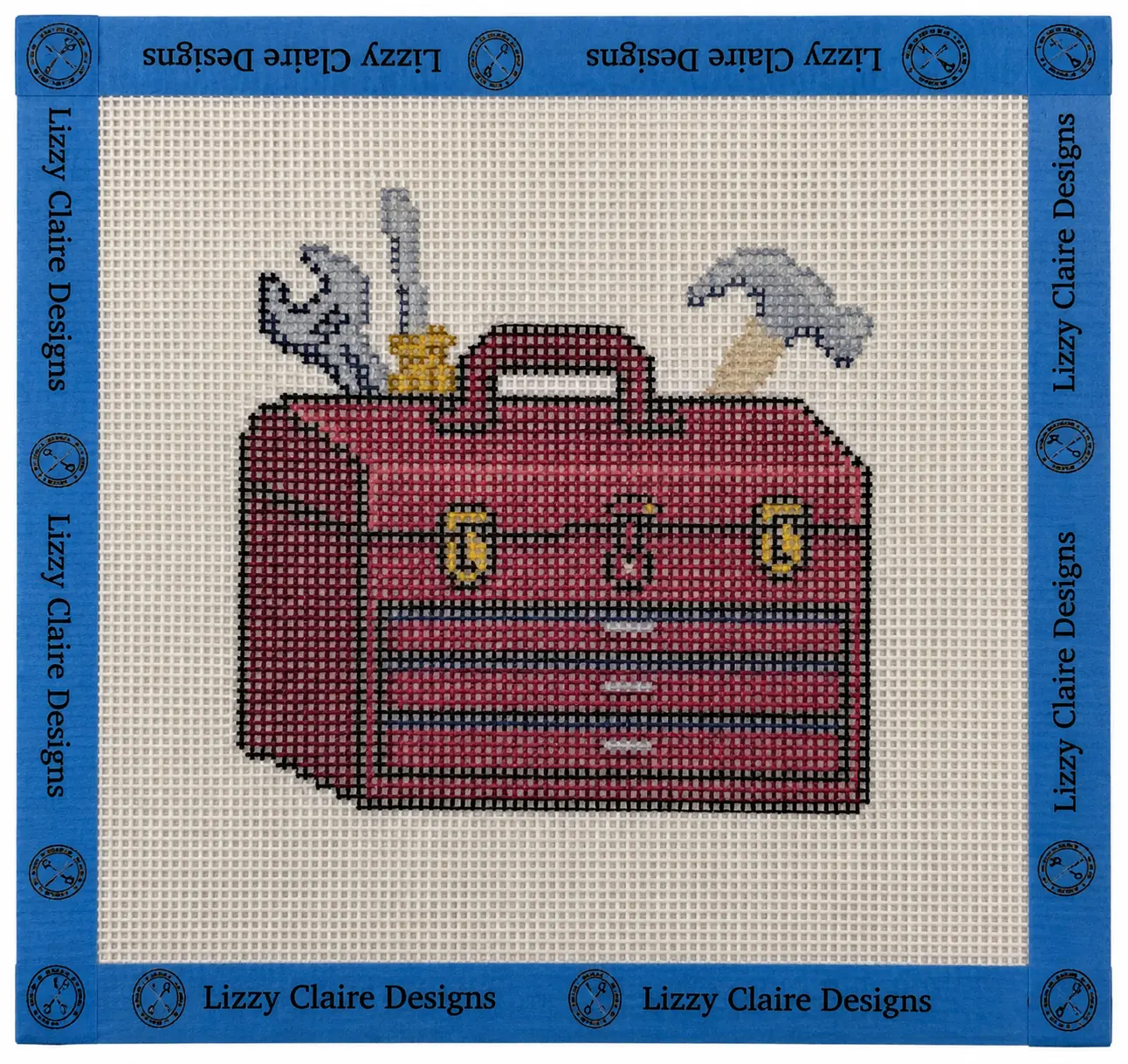 Toolbox - 18 mesh - 6 x 6 - Needlepoint Canvas