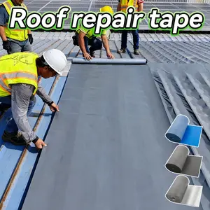 1 Large Size Leak Proof Sealing Waterproof Tape, Corrosion & Aging Resistant, Self-Adhesive Backing Long Service Life, Size 19.6in(W)*11yd(L), Universal For Roof Walls & Tile Leaks, Strong Sealing Effect., Roof Repair Tape, Waterproof Caulk Tape