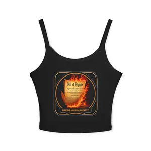 MAGA is Making America Great??? - Women's Spaghetti Strap Protest Tank Top - Anti-MAGA, anti-Trump, pro-democracy, gift for women, satire