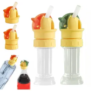 High-Quality Bamboo Straw Lid for Children's Cups - Direct Drinking Design, Kitchenware Drinkware Accessory