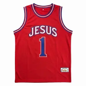 Red Team Jesus Basketball Jersey