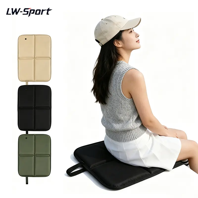 1Pc/2Pcs Foldable Portable Seat Cushion, Snap Button Thickened Padded Waterproof Seat Mat, Lightweight Compact Outdoor Seat Pad for Camping Hiking Stadium Bleachers Picnic Travel