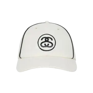 895821 Stussy Low Profile Contrast Piping Snapback "Bone"