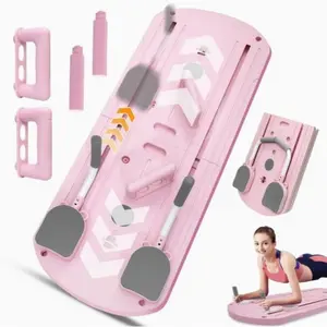 8-in-1 Foldable PVC Pilates Yoga Board – Multifunctional Core Trainer ,Foldable Pilates Rebound Board Kit，Unisex Portable Home Fitness Equipment for Abdominal Strength Training， Pilates Board At Home,Foldable Multifunctional Pilates Board