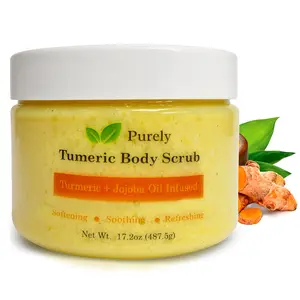 staypurely Turmeric Body Scrub - Jojoba Oil & Turmeric for Hydrating and Soothing Skin
