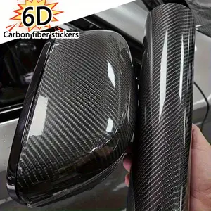 1PC 7.87x59.06-inch Vinyl 6D Carbon Fiber Car Sticker Is Waterproof and Easy To Apply Without Leaving A Trace Suitable for Car Hoods Jeep Trucks SUV Motorcycles Self-adhesive Protective Film for Car Beauty Enthusiasts Car Decals