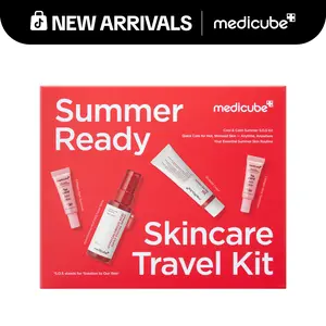 [NEW] [medicube] Summer-Ready Skincare Travel Kit | Quick Cooling & Soothing Essential | HOCl Spray, Relief Cream & SPF 50 Sunscreen for Irritated Skin | Travel Size, Korean Skincare Gift Set