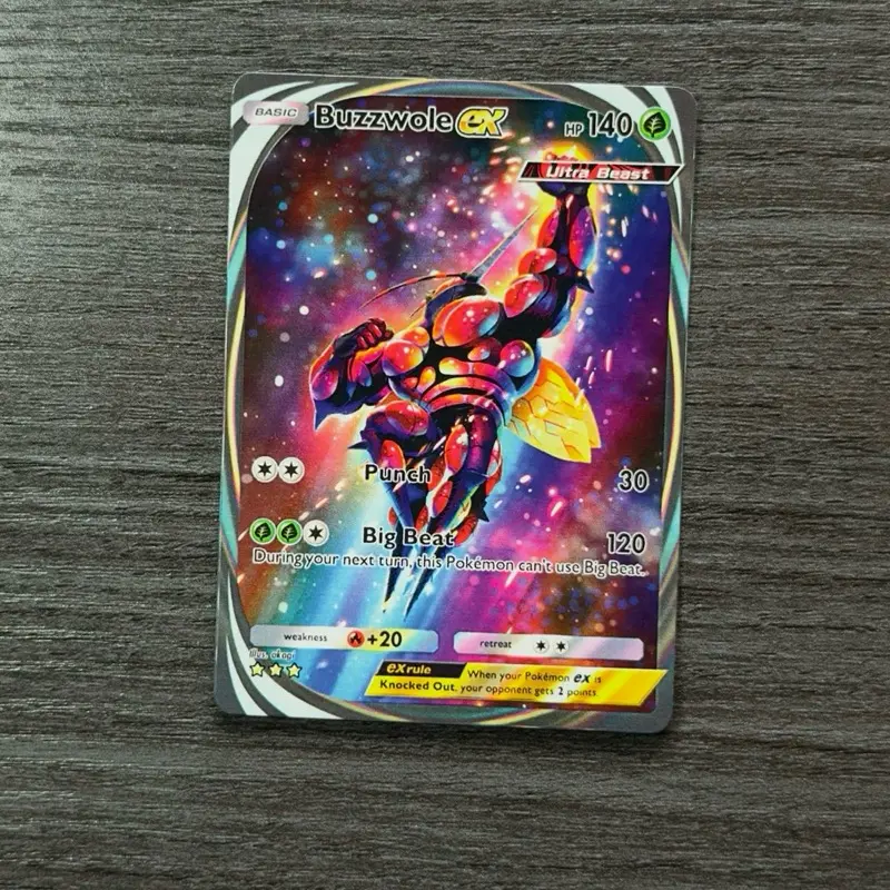 Buzzwole EX Immersive - Fan Made Art Card - Pokémon TCG Pocket Proxy