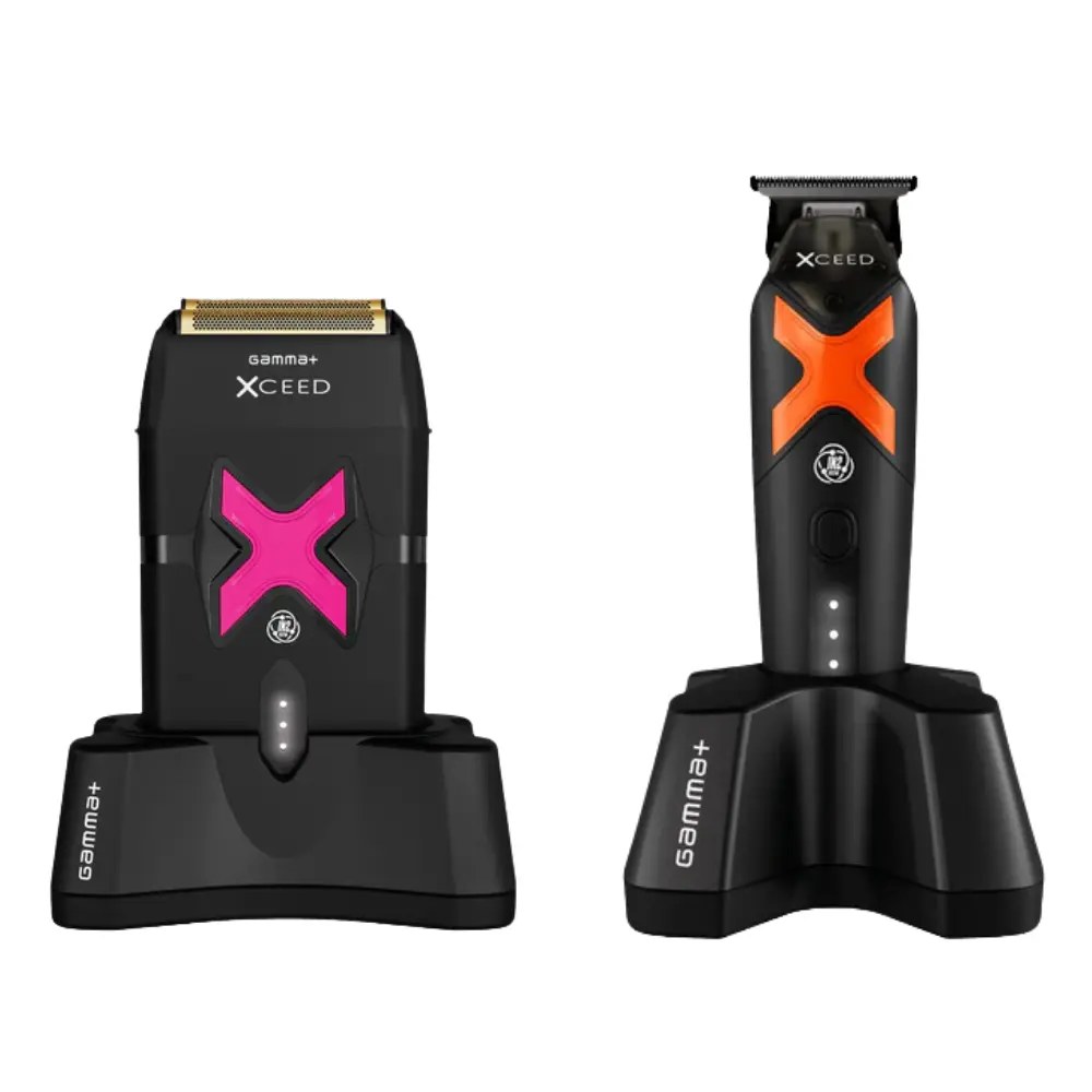 Gamma+ XCEED Vector Motor Double Foil Shaver & Cordless Precision Trimmer XCEEDTrimmer+XCEEDShaver