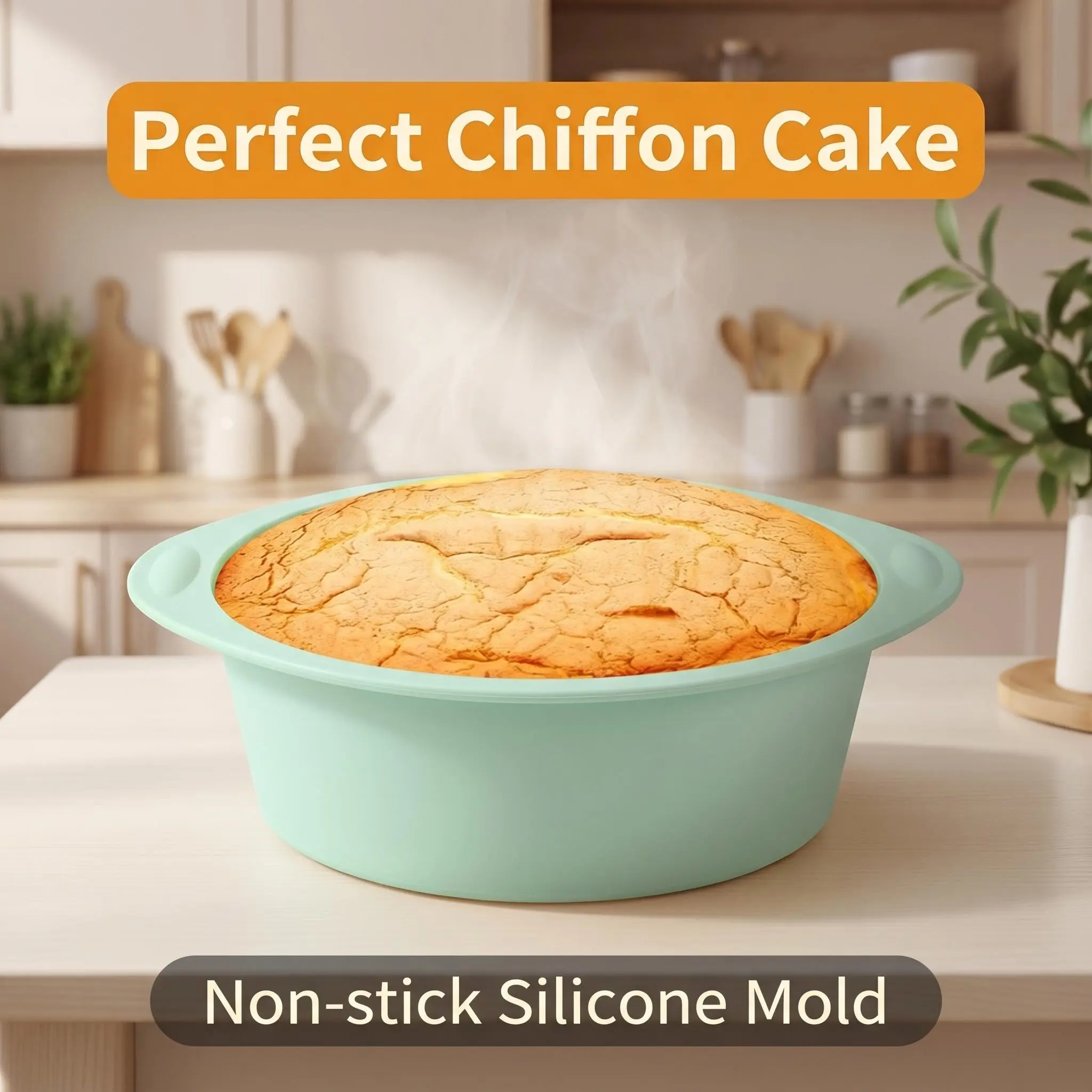 Round Silicone Cake Mold, Easy Release Steaming Mold, Silicone Baking Tray, Cake Pan, Baking Tool, Kitchen Small Tool