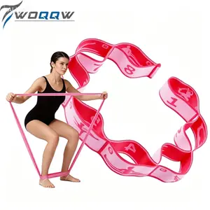 Premium Multi-Grip Stretch Strap with Graduated Markings | Professional Yoga & Pilates Resistance Band | Dance & Rehab Training Equipment