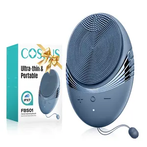 COSLUS FBS01 Facial Cleansing Brush,Silicone Face Scrubber Brush Waterproof Rechargeable for Men & Women,5 Cleansing Modes,Electric Facial Cleanser for Deep Cleansing,Gentle Exfoliating Removing Blackhead SummerVibes