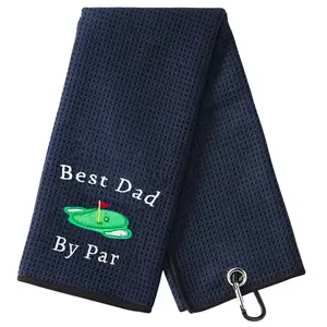 Cartoon & Letter Print Golf Towel, Portable Soft Golf Towel, Golf Accessories for Men & Women, Golf Gift