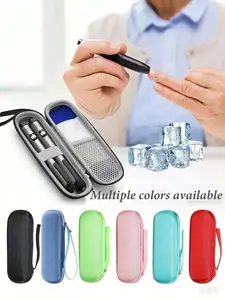 Portable Insulin Cooling Bag - Holds ice packs for insulation, zippered design, travel storage bag, travel emergency kit, portable cooling bag, suitable for Diabetes insulin pens and blood glucose meters, beach travel accessory.