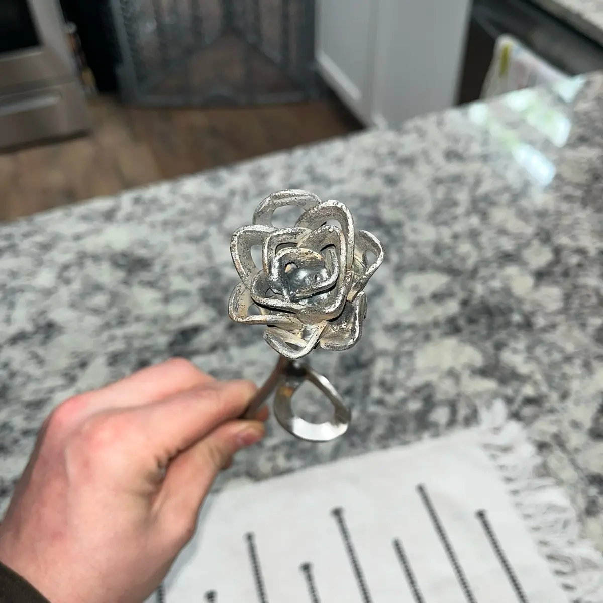 Welded Metal Rose Plants
