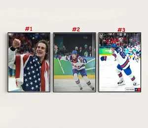 Jack Hughes's USA Hockey 2026 Winter Olympics Gold Medal Poster No Frame