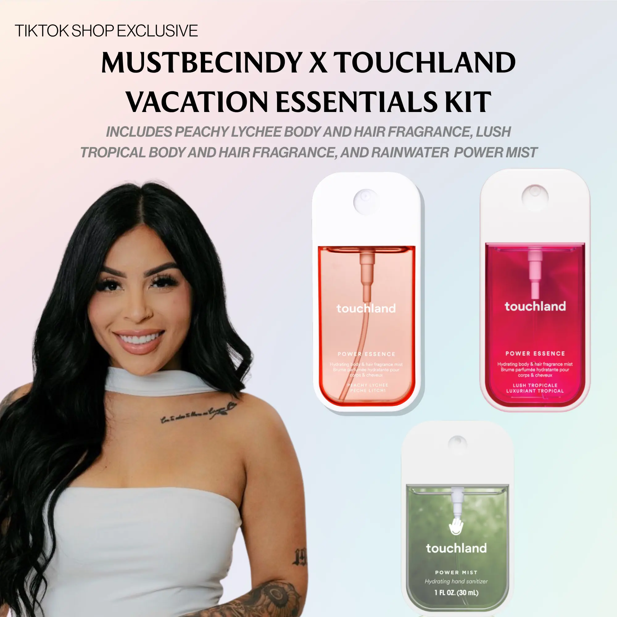 MUSTBECINDY x Touchland - Vacation Essentials Kit