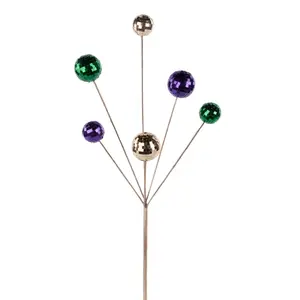 23.5" Mirror Ball Spray x 6 – Mardi Gras