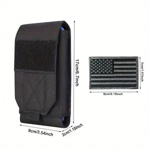 Compact Single Layer Mobile Phone Case with Flag for Hiking Cellphone Smartphone